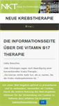 Mobile Screenshot of neue-krebstherapie.com